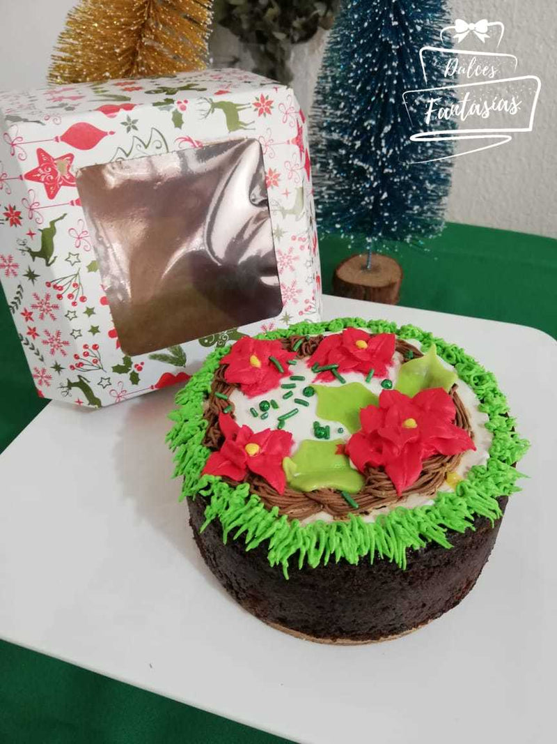 Queque Navideño (redondo) (Ideal para regalo)